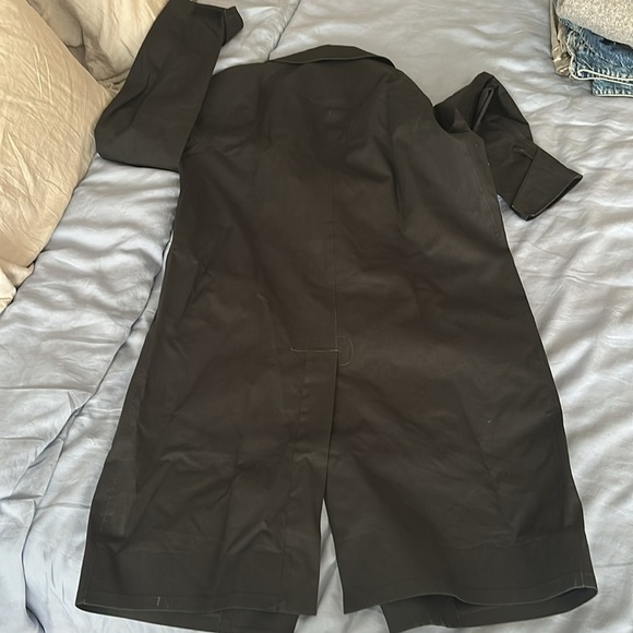Rag & Bone Black Trench Rain Jacket Long small - Picture 4 of 4